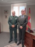 El Procurador del Común recibe al nuevo jefe de la XII Zona de la Guardia Civil